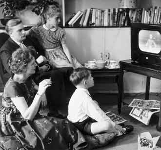 Family Watching TV