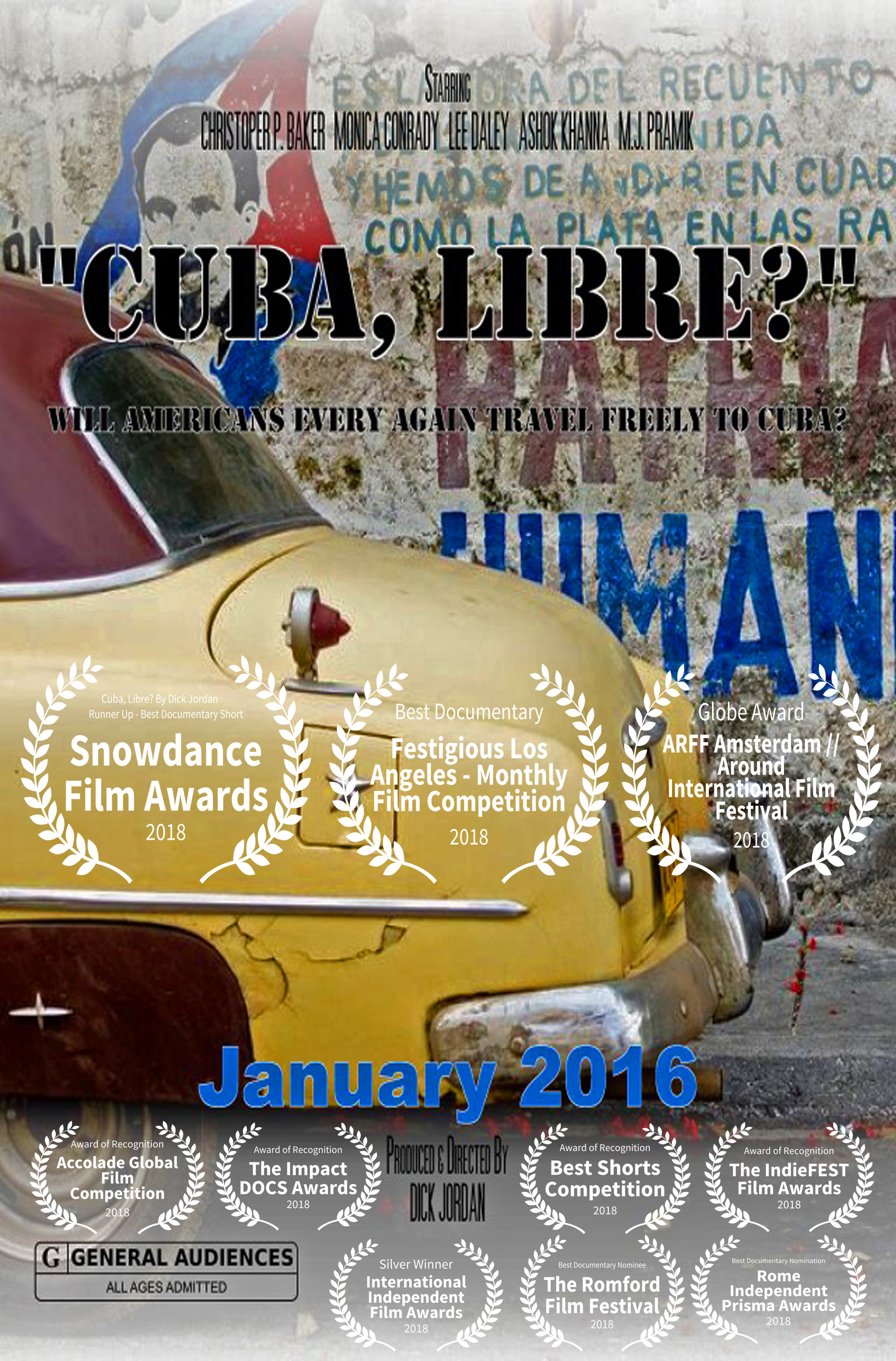 Cuba Libre Movie Poster with Laurels Ed 2